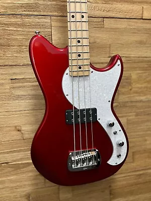 G&L Tribute Series Fallout Short Scale Bass Guitar - Candy Apple Red. New! • $649.99