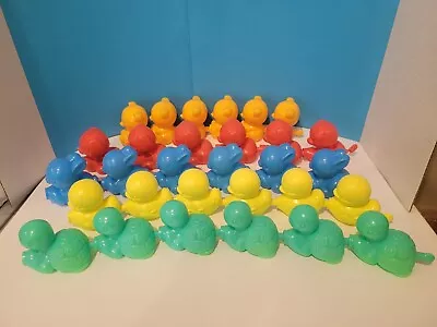 Fisher Price SNAP LOCK BEADS Connecting Animals Turtle Duck Bunny Dog & Bear • $24.99