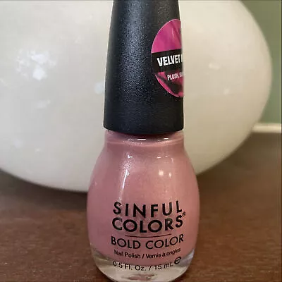 Sinful Colors Bold Color Velvet Matt Nail Polish 3031 Raspberries N' Cream Z0996 • $6.99