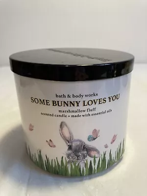 Bath & Body Works Some Bunny Loves You Marshmallow Fluff Candle 14.5 Oz 3 Wick • $20