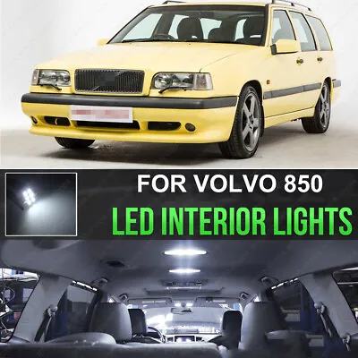 LED For Volvo 850 1992-1997 (10 Pieces) Super Bright 6000K White Interior Light • $11.40