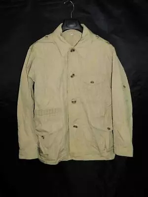 Vintage Filson 44 Khaki Brown Shooting Shirt Field Jacket Cotton USA Made STAINS • $49.99