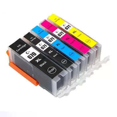 10x Ink Cartridge PGI-670XL CLI 671XL Canon Pixma MG5760 MG5765 MG6860 Printer • $13.30