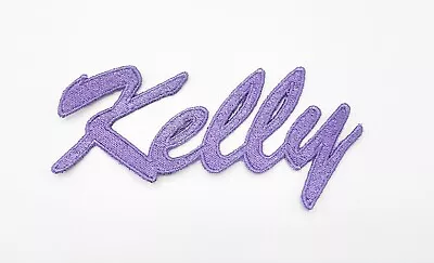 Personalised Name Patch Single Name Patch Name Applique Embroidered Name  • £25