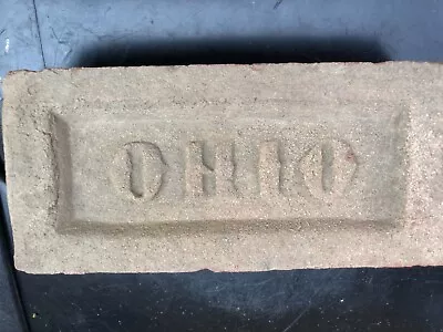 VINTAGE- ANTIQUE OHIO - LOGO BRICK- ARCHITECTUAL/RARE 1960's RED CLAY--RECLAIMED • $6.95