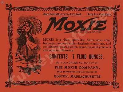 1930's Moxie Soda 9  X 12  Metal Sign • $14.99