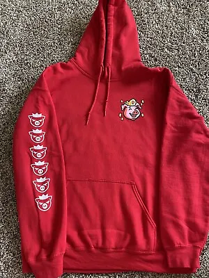 TECHNOBLADE Pig Logo Hoodie Hooded Sweatshirt Minecraft Gaming Red Adult Large L • $30