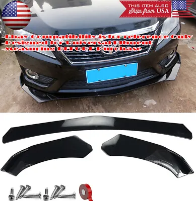 3 Pieces Add On Bumper Lip Spoiler Diffuser Splitter Winglet For Mercedes Smart • $68.94