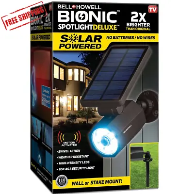 Bell Howell Bionic Spotlight Deluxe LED Solar Lights Solar-Powered Spot Light  • $17.36