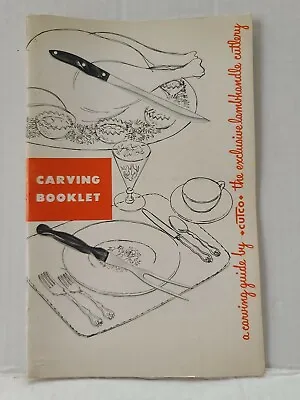 $12.98 • Buy Vintage Carving Booklet A Carving Guide By Cutco Knives Cutlery