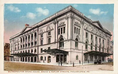 Metropolitan Opera House Broad & Poplar Streets Philadelphia Early Postcard • $12