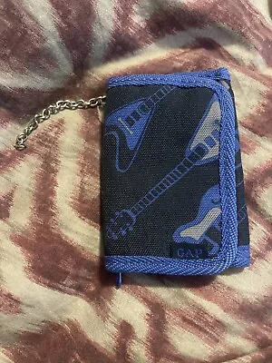Gap Kids Guitar  Wallet With Chain Broken  Blue Gray Skater Grunge Emo • $4