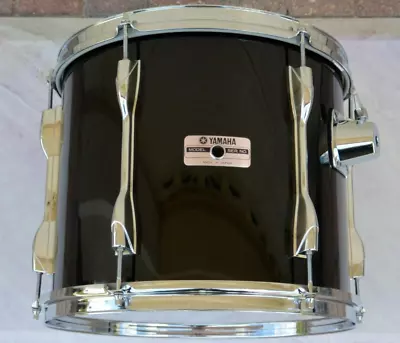 1986 YAMAHA RECORDING CUSTOM PIANO BLACK LACQUER 13  TOM For YOUR DRUM SET! I909 • $719.95