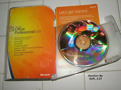 Microsoft Office 2007 Professional Full English Retail Version MS Pro =RETAIL= • $99.95