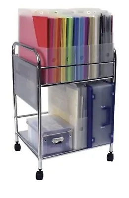 Advantus Cropper Hopper Paper Holder Trolley Silver Metal New • $63