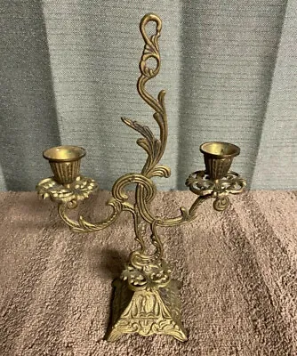 Vintage Ornate Brass / Metal Candelabra  • $60