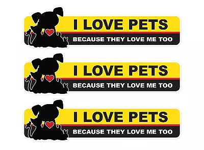 I Love Pets - JDM Window Turbo Drift Vinyl Sticker Decal Car • $16.86