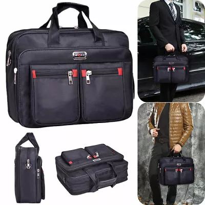 Nylon Handbag Laptop Document Briefcase Messenger Satchel Bag Men Travel Work • £13.06