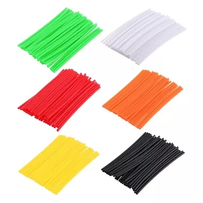 72Pcs Colorful Motocycle Dirt Bike Spoke Skins Covers Wheel Wrap Protections • $18.73