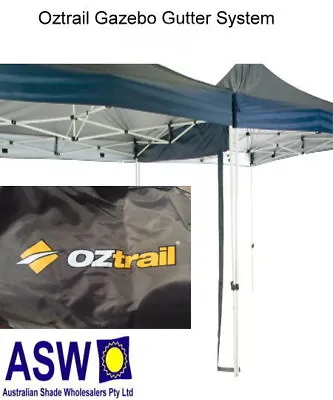 $27.50 • Buy Oztrail GAZEBO GUTTER SYSTEM 2.4m Long GREY Suits Deluxe, Standard, Fiesta