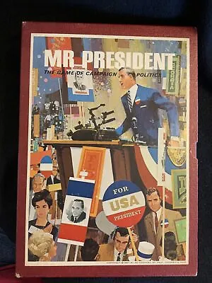 Mr. President The Game Of Campaign Politics 1967 3M BOOKSHELF GAMES Lik N E W • $30