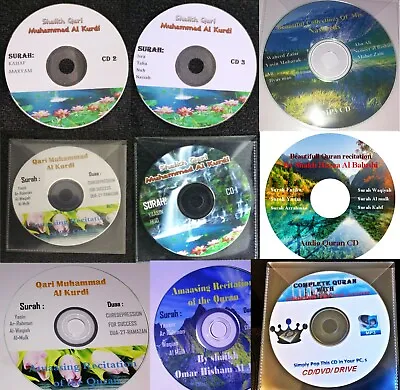 Amazing Collection Of  Audio Quran &Vocal Nasheeds Without Music ON CDs 4 Cars • £6.49