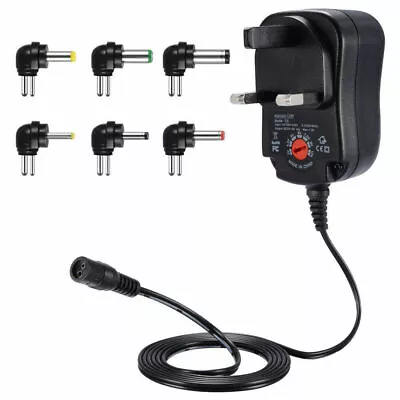 Universal AC/DC Power Supply Adapter Plug Charger Adaptor 3v 4.5v 6v 7.5v 9v 12V • £10.79