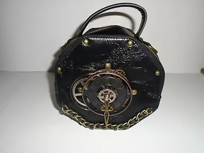 Steampunk Faux Leather Clock Handbag New Without Tags • $29.99
