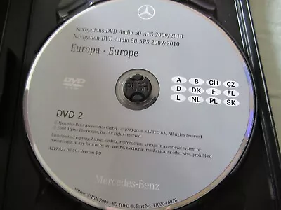 2010 Mercedes Navigation Dvd Map Disc Europe 2 A2198270059 V4.0 Eastern • $35.23