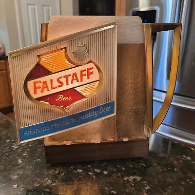 Vtg 1950s Falstaff Beer Bubbling Mug Bubbler Motion Bar Light Sign Damage *read* • $199.95