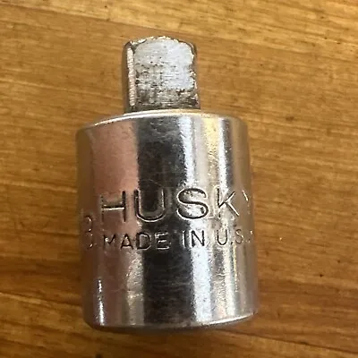 Vintage Husky 1/2  Female To 3/8  Male Chrome Socket Adapter Reducer CS81 USA • $9.75