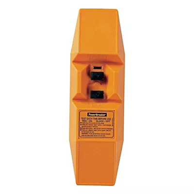 Greenbrook J62-T Orange Power Breaker 16A In-Line RCD IP65 Active 30mA Trip • £71.62