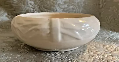 McCoy Vintage White 1940s Bulb Bowl - Glaze Pop & Stress Crack • $13