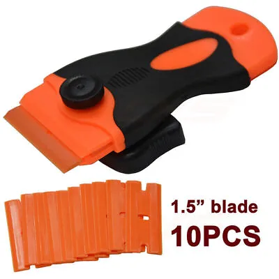 £6.01 • Buy Mini Scraper W/ 10PCS Plastic Razor Blades For Ceramic/Hob/Window/Paint Remover