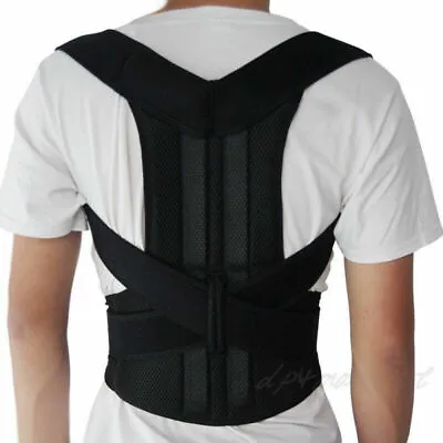 Medical Posture Corrector Upper Back Support Kyphosis Clavicle Brace Scoliosis ! • £20.51