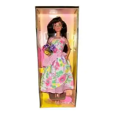 Barbie Spring Petals Barbie Brunette Avon Exclusive 1996 Mattel 16872 New NIB • $21.99
