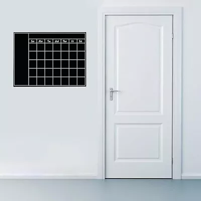 Monthly Planner Memo Board Chalkboard Blackboard Adhesive Sticker Wall Calendar • £12.22