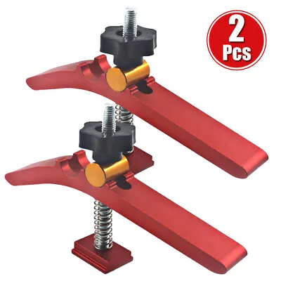 2X Woodworking Quick Acting Hold Down Clamp Aluminum Alloy T-Slot T-Track Clamp • $24.99