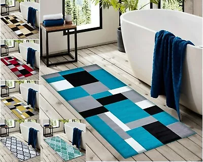 £9.49 • Buy Long Bath Mat Washable Soft Bathroom Rugs Thick Pedestal Toilet Floor Mats