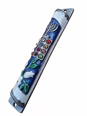 Mezuzah Case - Kosher Door Beutiful Mezuza Judaica Israel For 10 Cm Scroll • $30