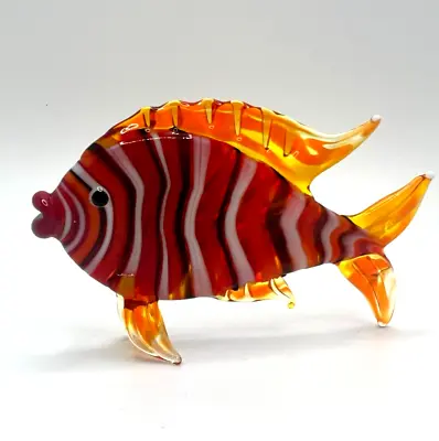 New Colors! Murano Glass Handcrafted Unique Lovely Fish Figurine Size 2 • $29.90