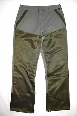 Vintage 10X Brand Double Front Hunting Brush Pants Canvas Green Men's 36x31 • $19.99