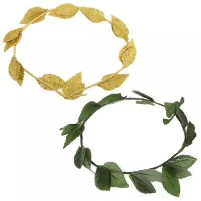 2 Pieces Artificial Wreath Costume Woman Laurel Wreath • £6.83