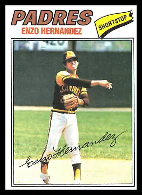 1977 Topps Enzo Hernandez #522San Diego Padres VG 4L • $1.49