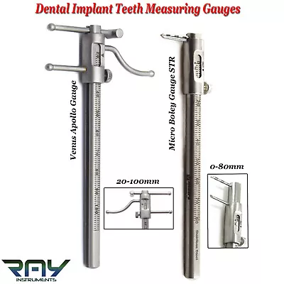 Micro Boley Gauge Orthodontic Dental VDO Gauge Ruler Implant Prosthodontics Set • $114.95