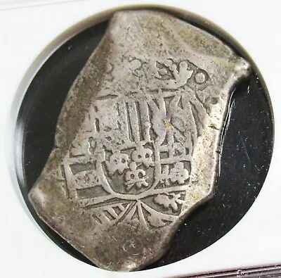 Mexico: ND (1702-28)-Mo J Silver 8 Reales KM-47 NGC F-12 • $1256.57