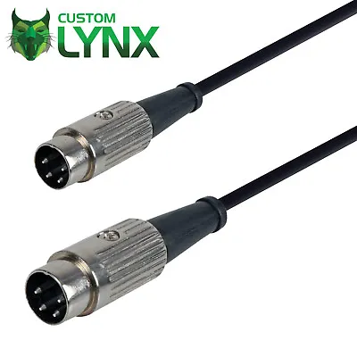 4 Pin DIN To 4 Pin DIN Quad Cable. Pro Interconnect Amp Lead 33/44/303/405/405-2 • £15.35