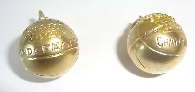 Two Vintage 1922-23 Gold Filled SSHS Basketball Charms • $39.95