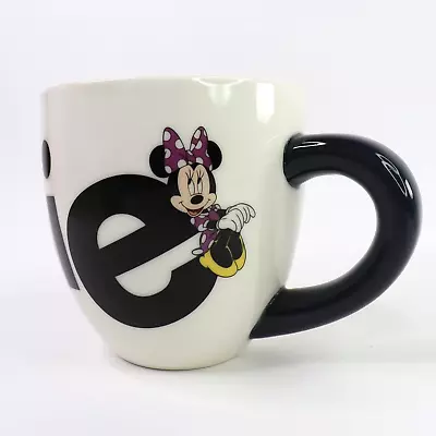 Disney Minnie Mouse Collectors White Purple Coffee Mug Tea Cup Mickey Mouse 20oz • $9.40