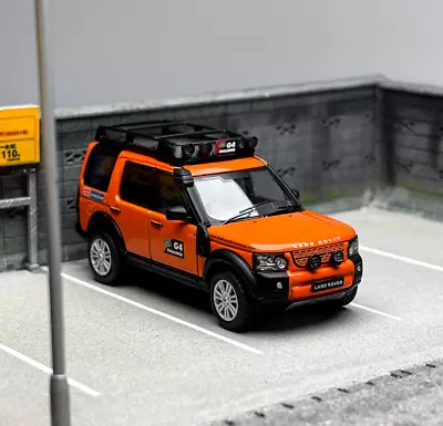 AU GCD 1:64 Orange Discovery 4 SUV Off Road Roof Rack Model Diecast Metal Car BN • $79.19